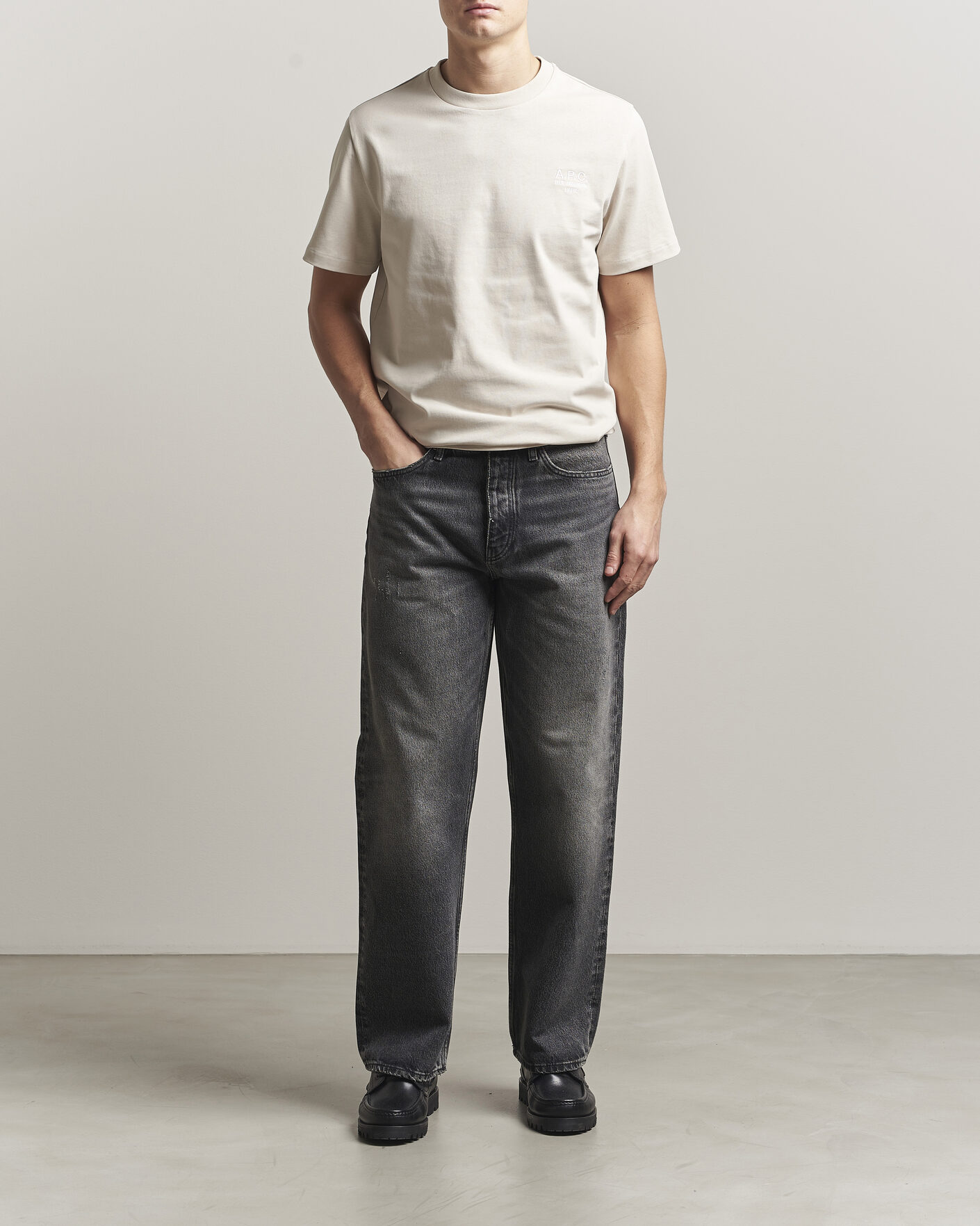Uomini | T-shirt | A.P.C. | Rue Madame T-Shirt Mastic