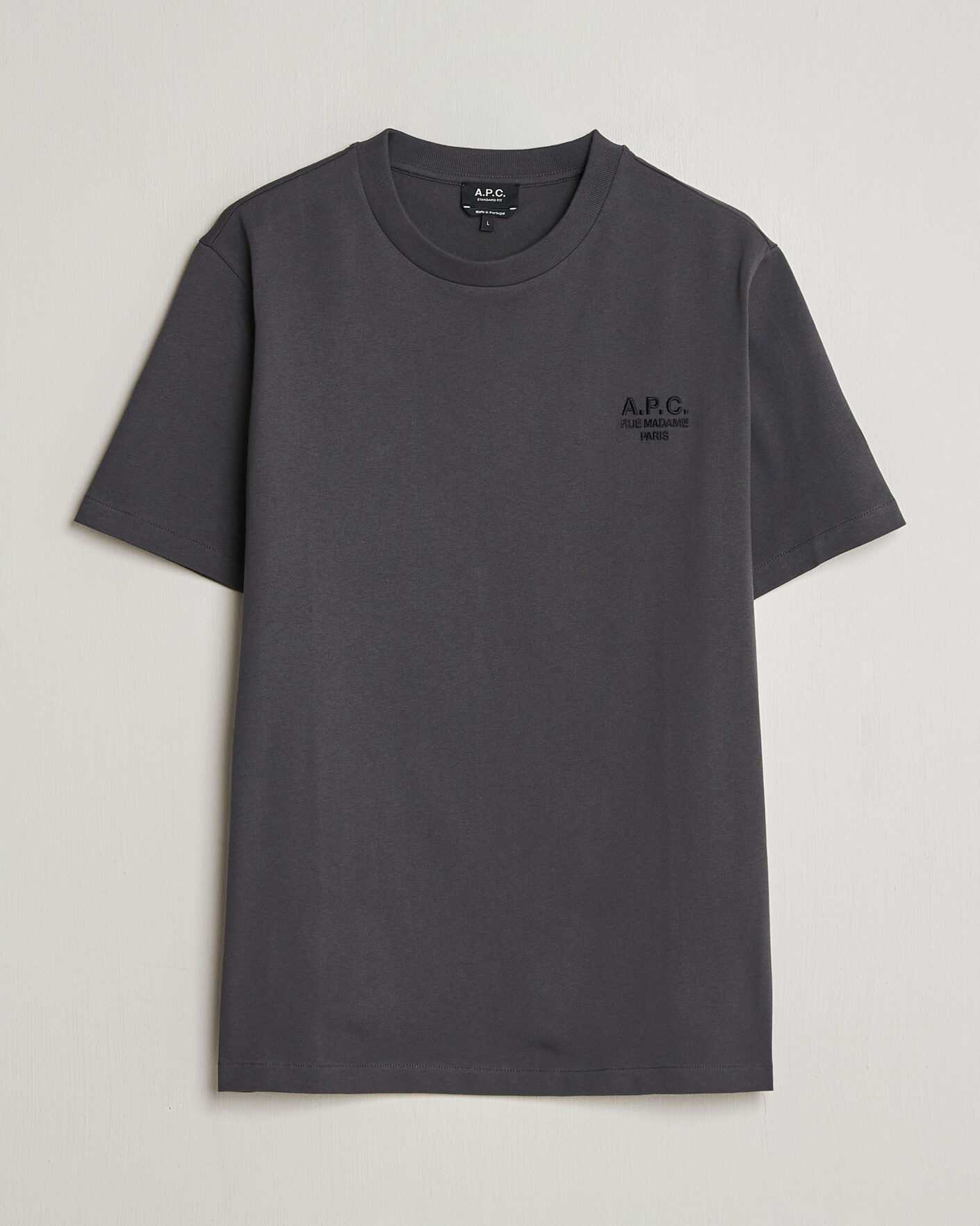 Uomini | T-shirt | A.P.C. | Rue Madame T-Shirt Faded Black