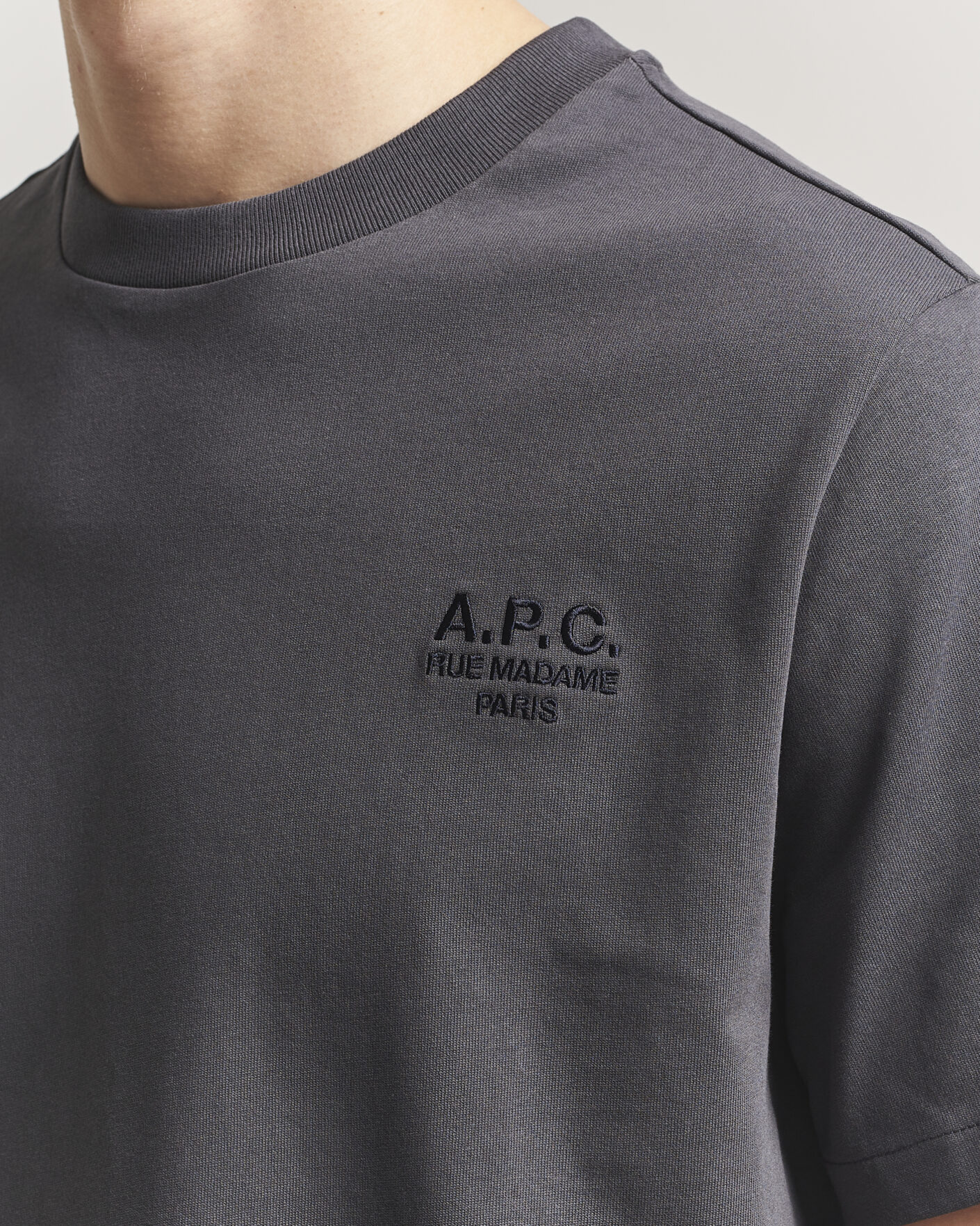 Uomini | T-shirt | A.P.C. | Rue Madame T-Shirt Faded Black