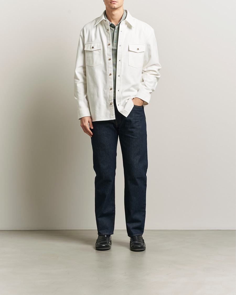 Uomini | Camicie | A.P.C. | Brushed Cotton Overshirt White