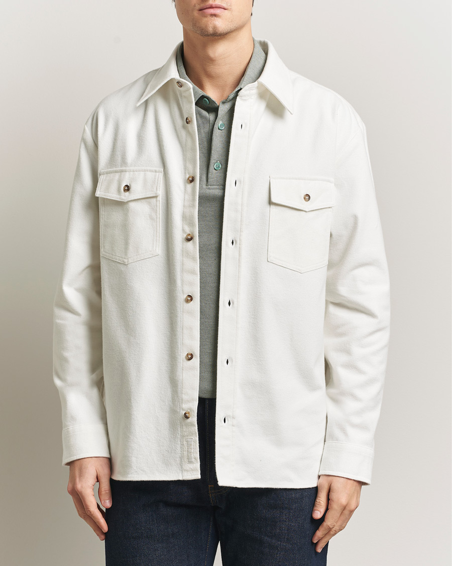 Uomini | Camicie | A.P.C. | Brushed Cotton Overshirt White