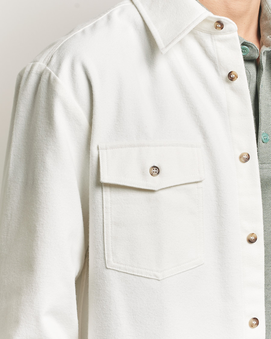 Uomini | Camicie | A.P.C. | Brushed Cotton Overshirt White