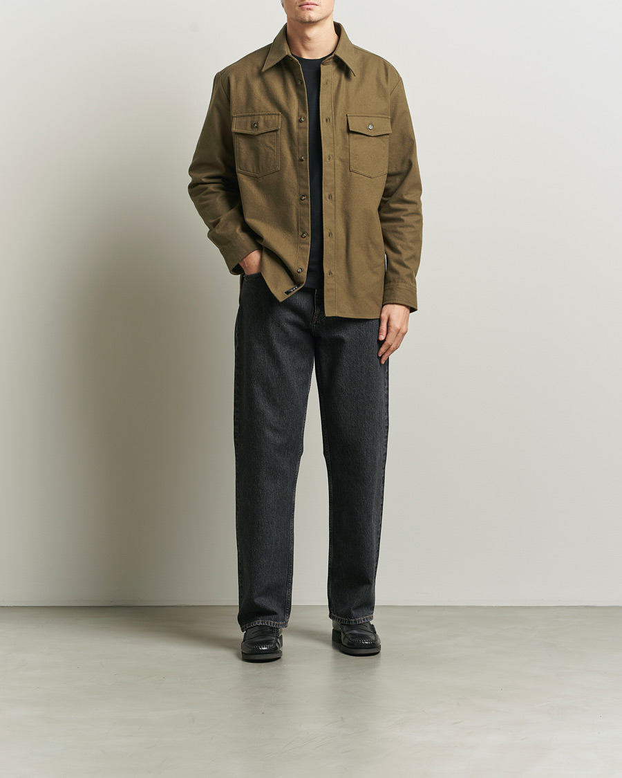 Uomini | Camicie | A.P.C. | Brushed Cotton Overshirt Khaki
