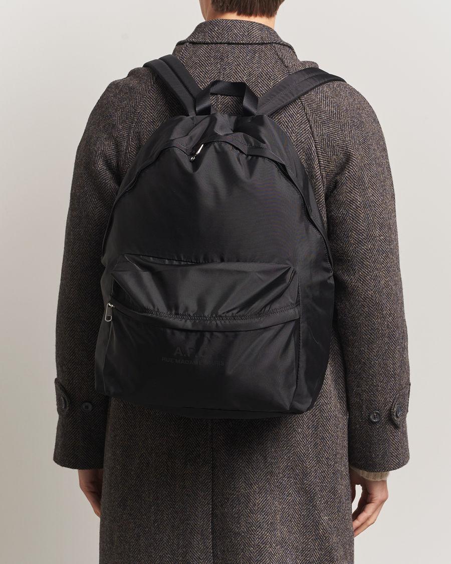 Uomini | Borse | A.P.C. | Backstage Nylon Cordura Backpack Black