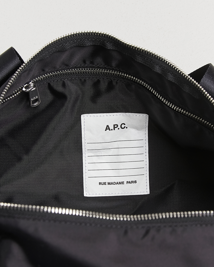 Uomini | A.P.C. Backstage Nylon Cordura Gym Bag Black | A.P.C. | Backstage Nylon Cordura Gym Bag Black