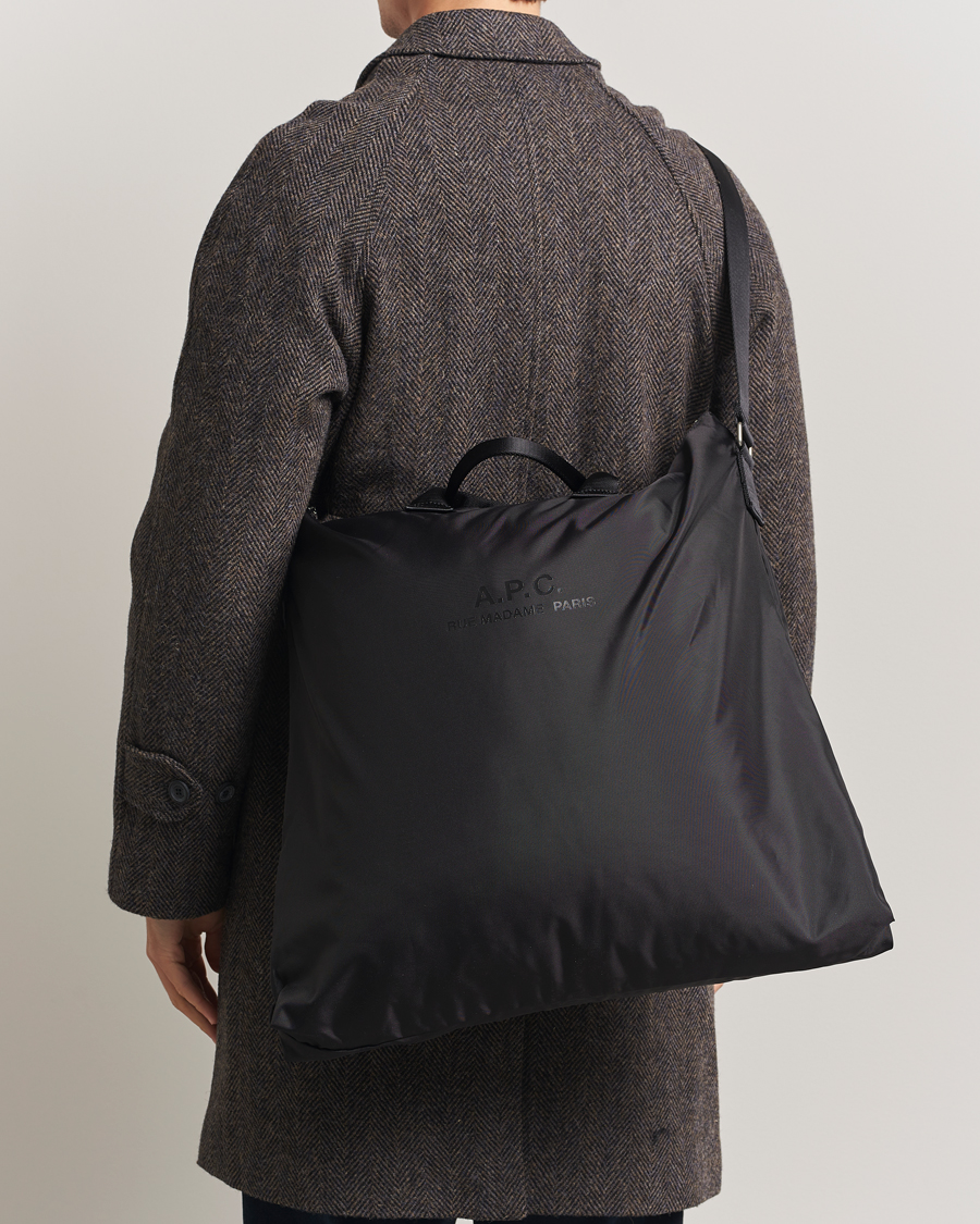 Uomini | Borse | A.P.C. | Backstage Nylon Cordura Tote Bag Black