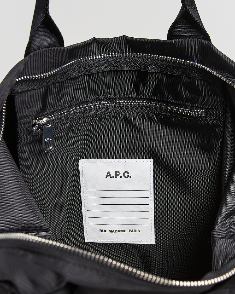 Uomini | A.P.C. Backstage Nylon Cordura Tote Bag Black | A.P.C. | Backstage Nylon Cordura Tote Bag Black
