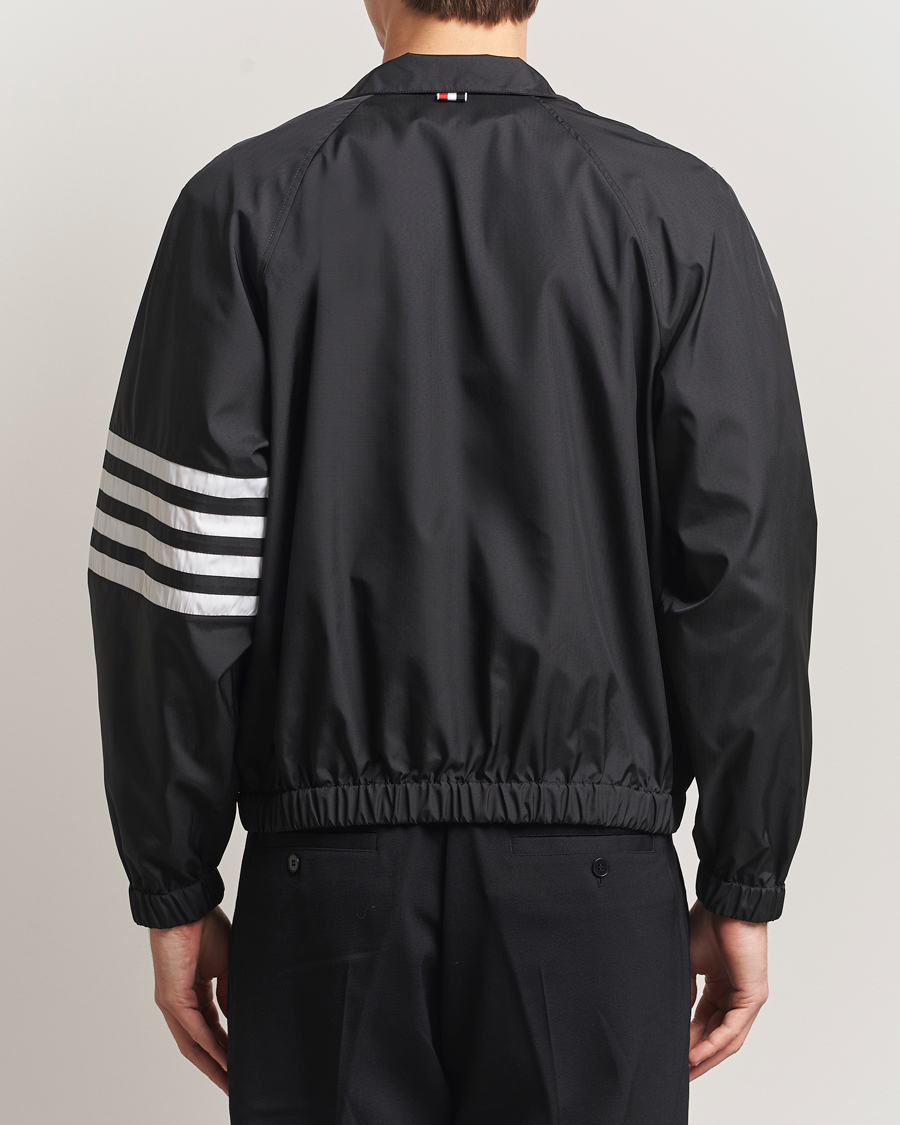 Uomini | Giacche | Thom Browne | Raglan 4 Bar Nylon Jacket Black