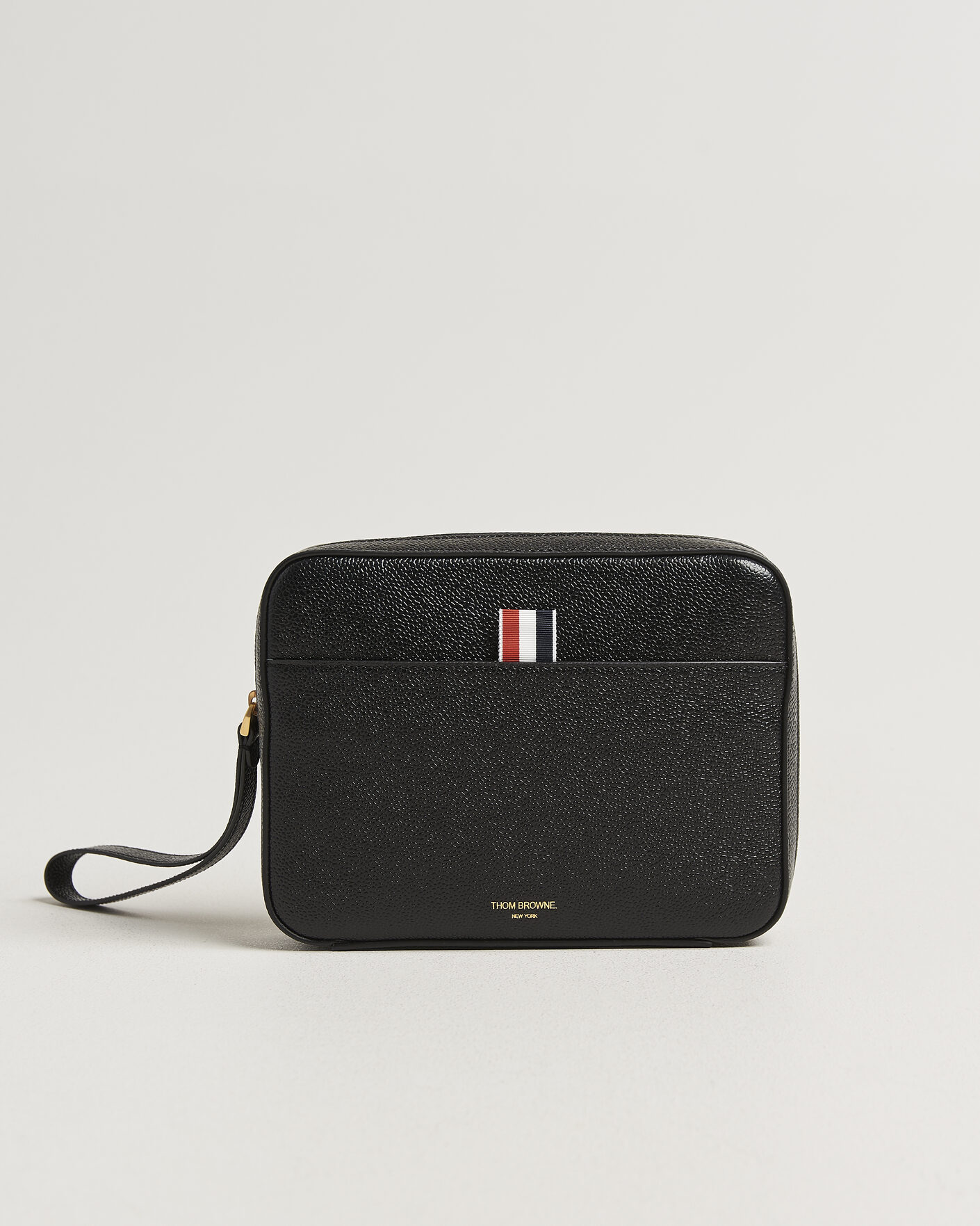 Uomini | Borse | Thom Browne | Pebble Grain Leather Bag Black