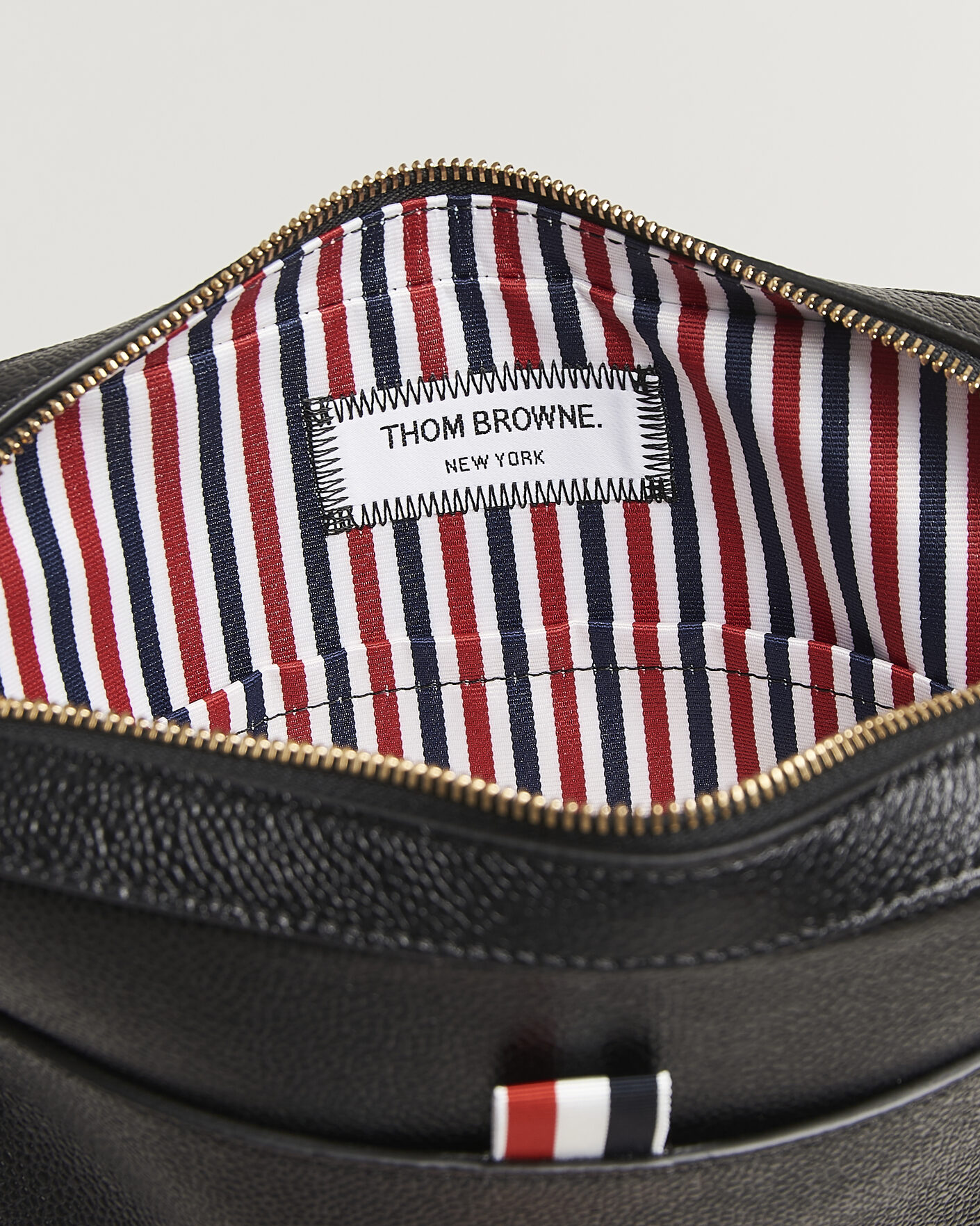 Uomini | Borse | Thom Browne | Pebble Grain Leather Bag Black