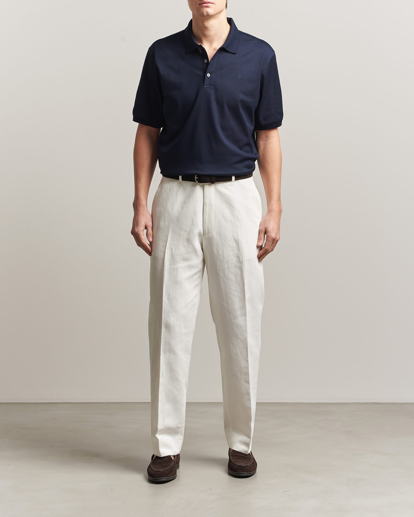 Uomini | Polo | Ralph Lauren Purple Label | Mercerized Cotton Polo Chairman Navy