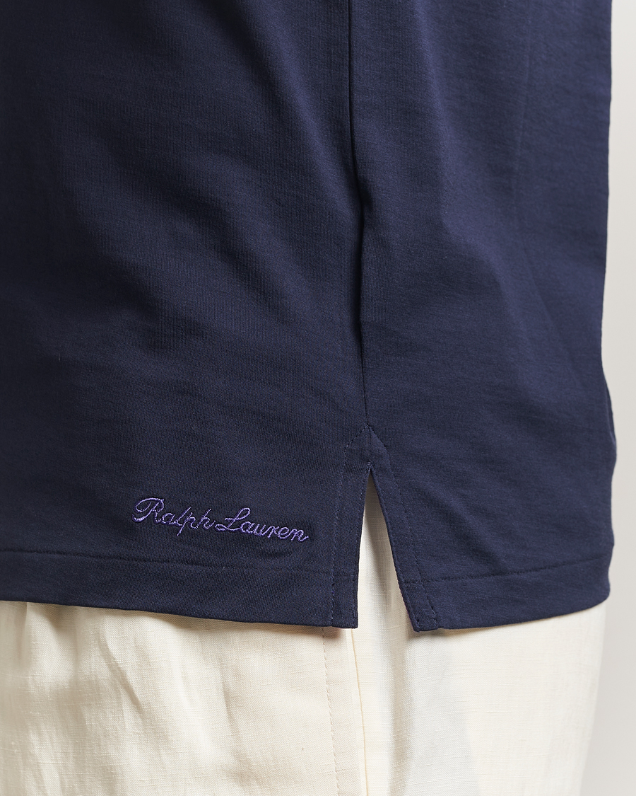 Uomini | T-shirt | Ralph Lauren Purple Label | Luxury Cotton T-Shirt Chairman Navy