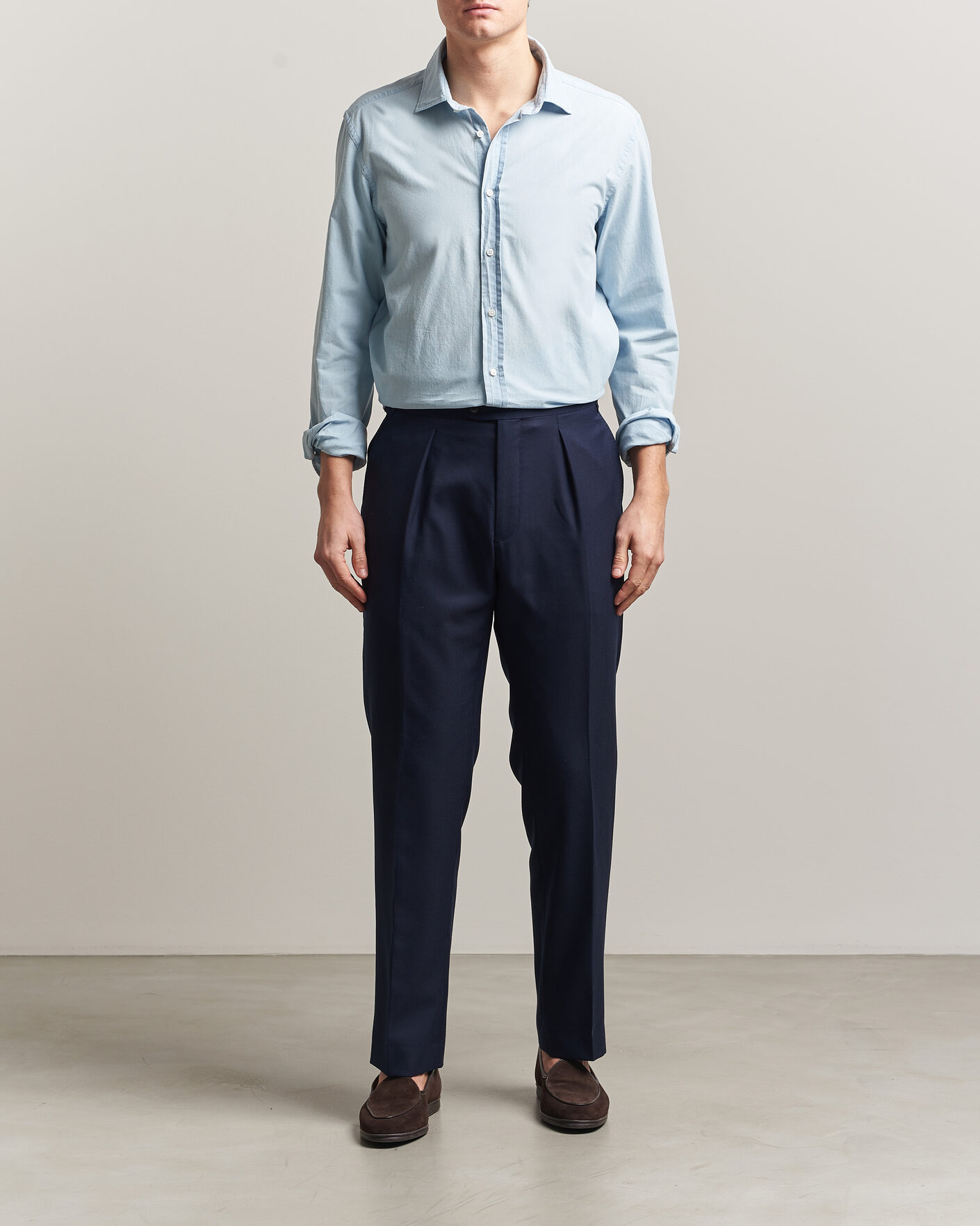Uomini | Camicie | Ralph Lauren Purple Label | Cooper Work Shirt Medium Wash