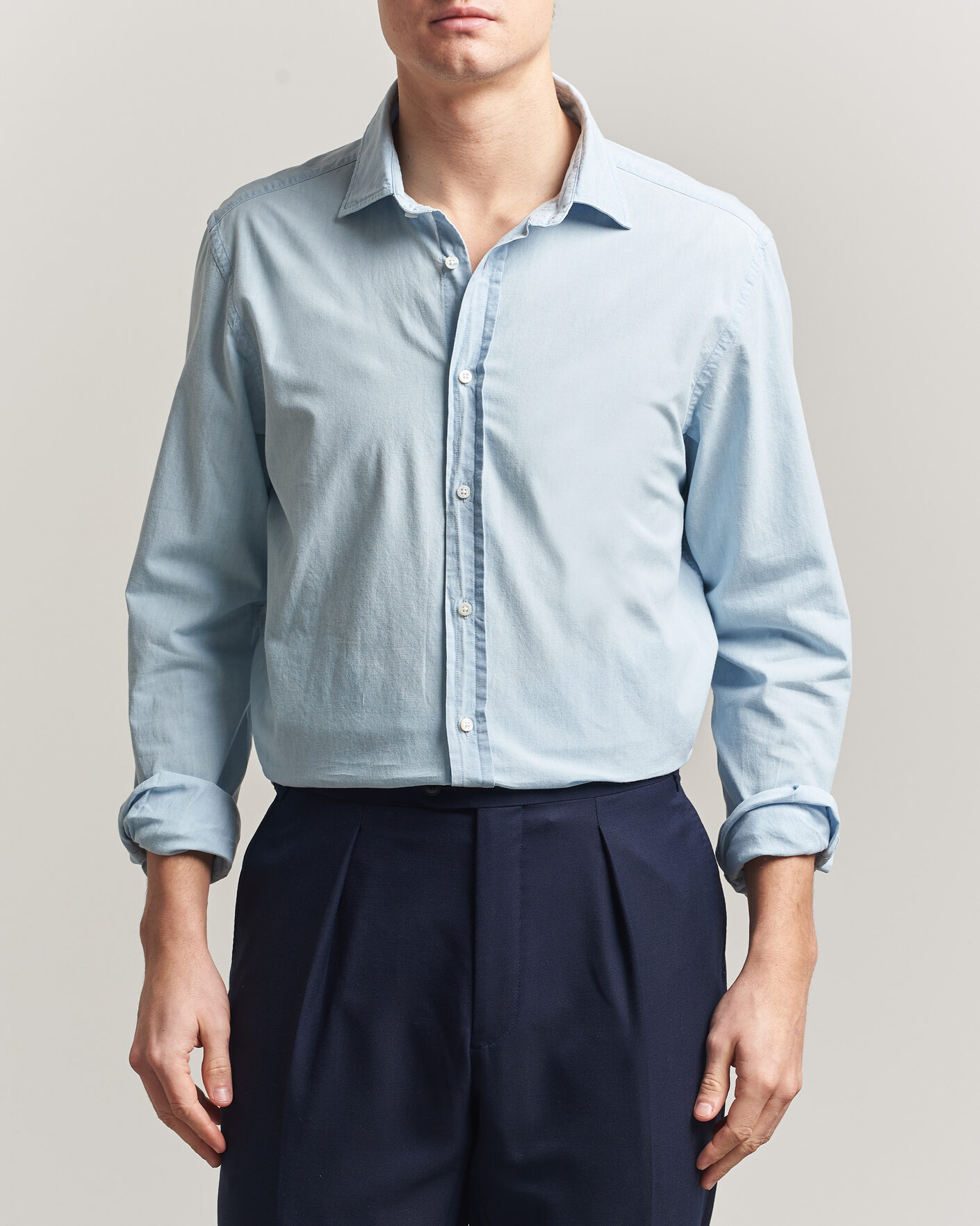 Uomini | Camicie | Ralph Lauren Purple Label | Cooper Work Shirt Medium Wash