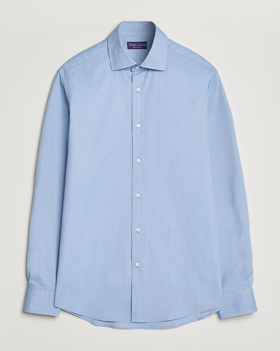 Uomini | Camicie | Ralph Lauren Purple Label | Oxford Button Down Shirt Light Blue