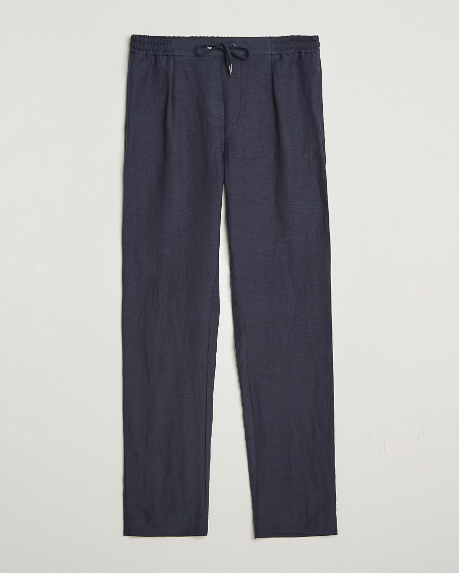 Uomini | Pantaloni | Ralph Lauren Purple Label | Dorset Drawstring Trousers Chairman Navy