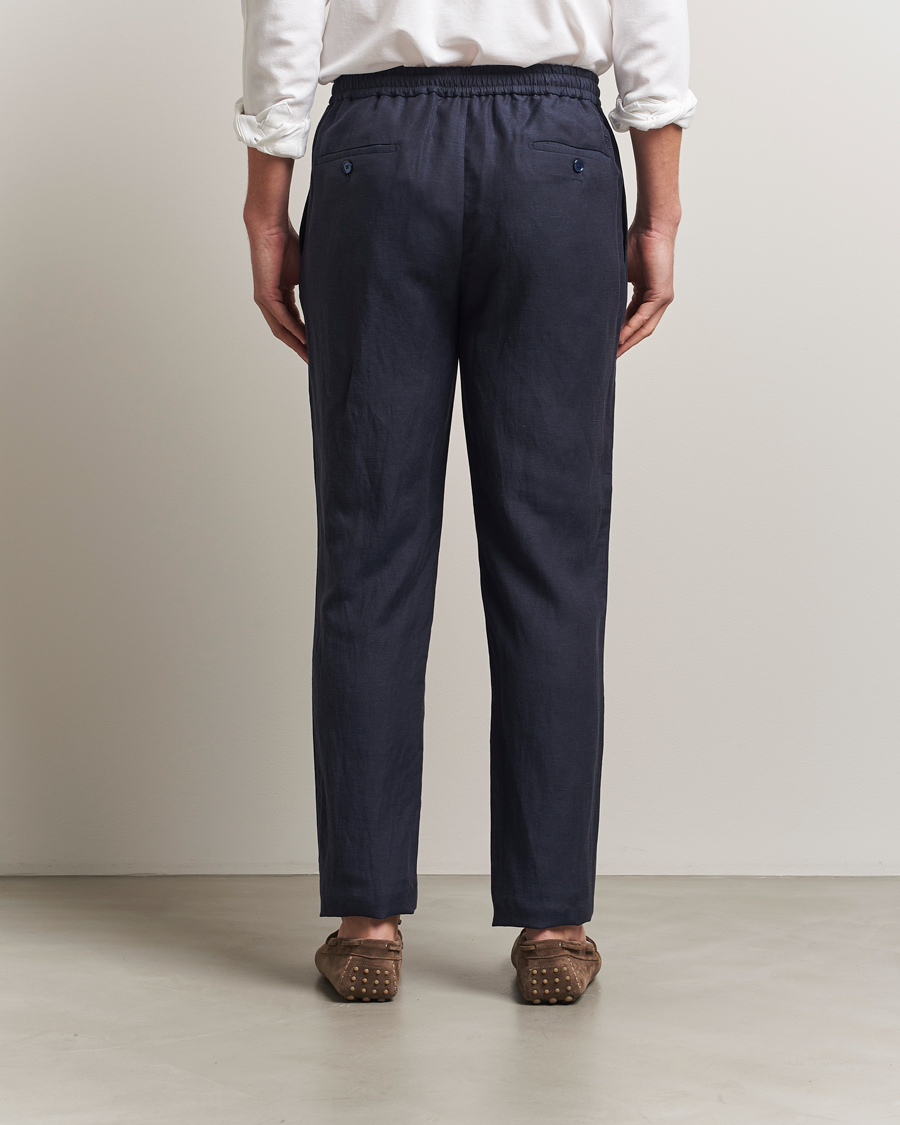 Uomini | Pantaloni | Ralph Lauren Purple Label | Dorset Drawstring Trousers Chairman Navy