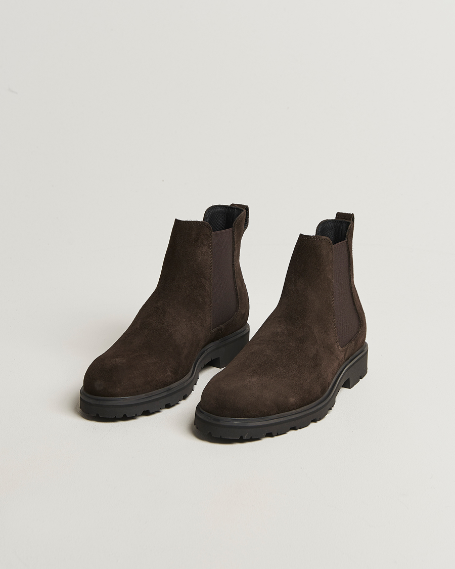 Uomini | Stivali | UBR | Thunder Chelsea Suede Boot Dark Brown