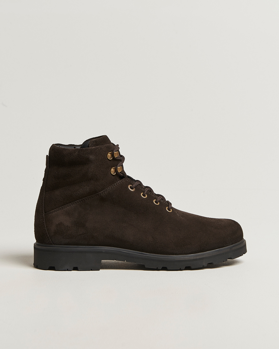 Uomini | Stivali | UBR | Black Storm Suede Boot Dark Brown
