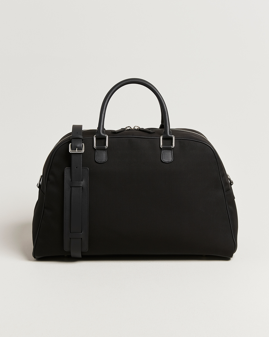 Uomini | Borse | Anderson's | Balistic Nylon/Leather Weekendbag Black
