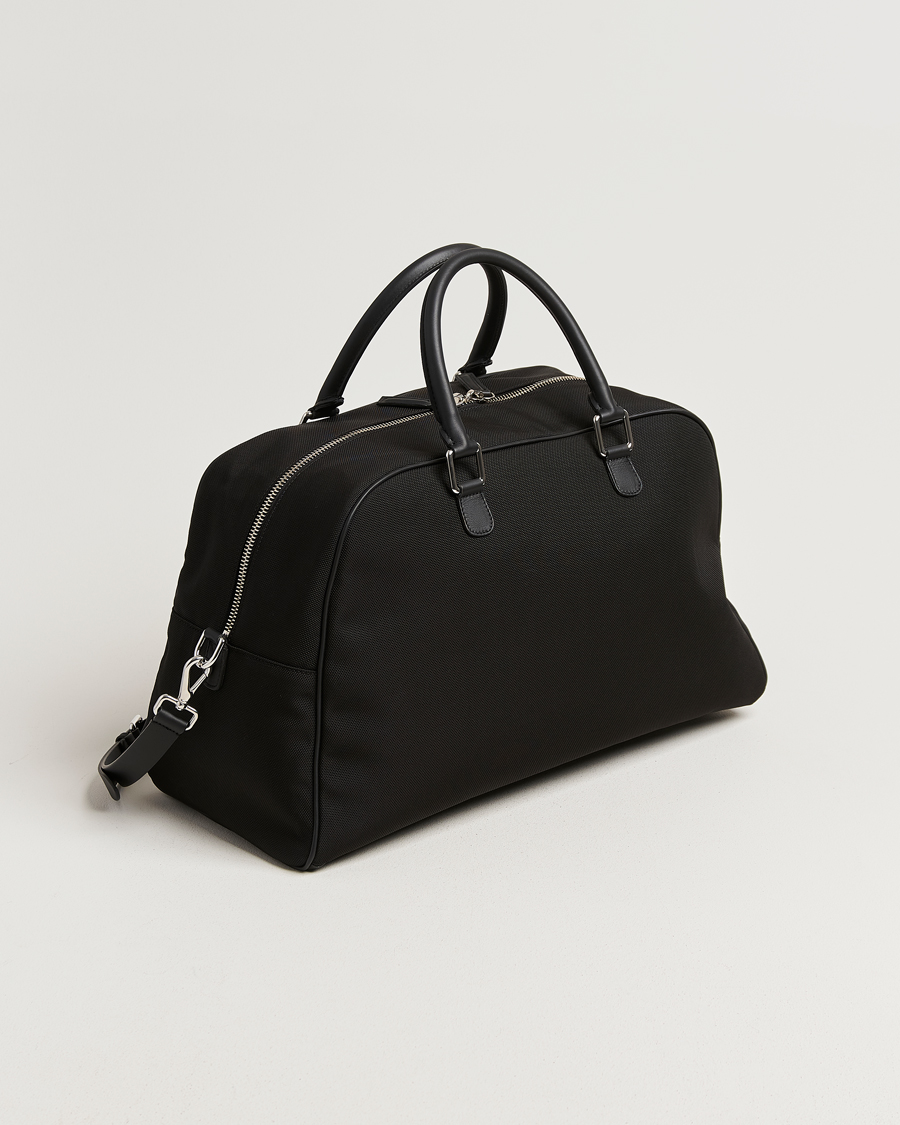 Uomini | Borse | Anderson's | Balistic Nylon/Leather Weekendbag Black