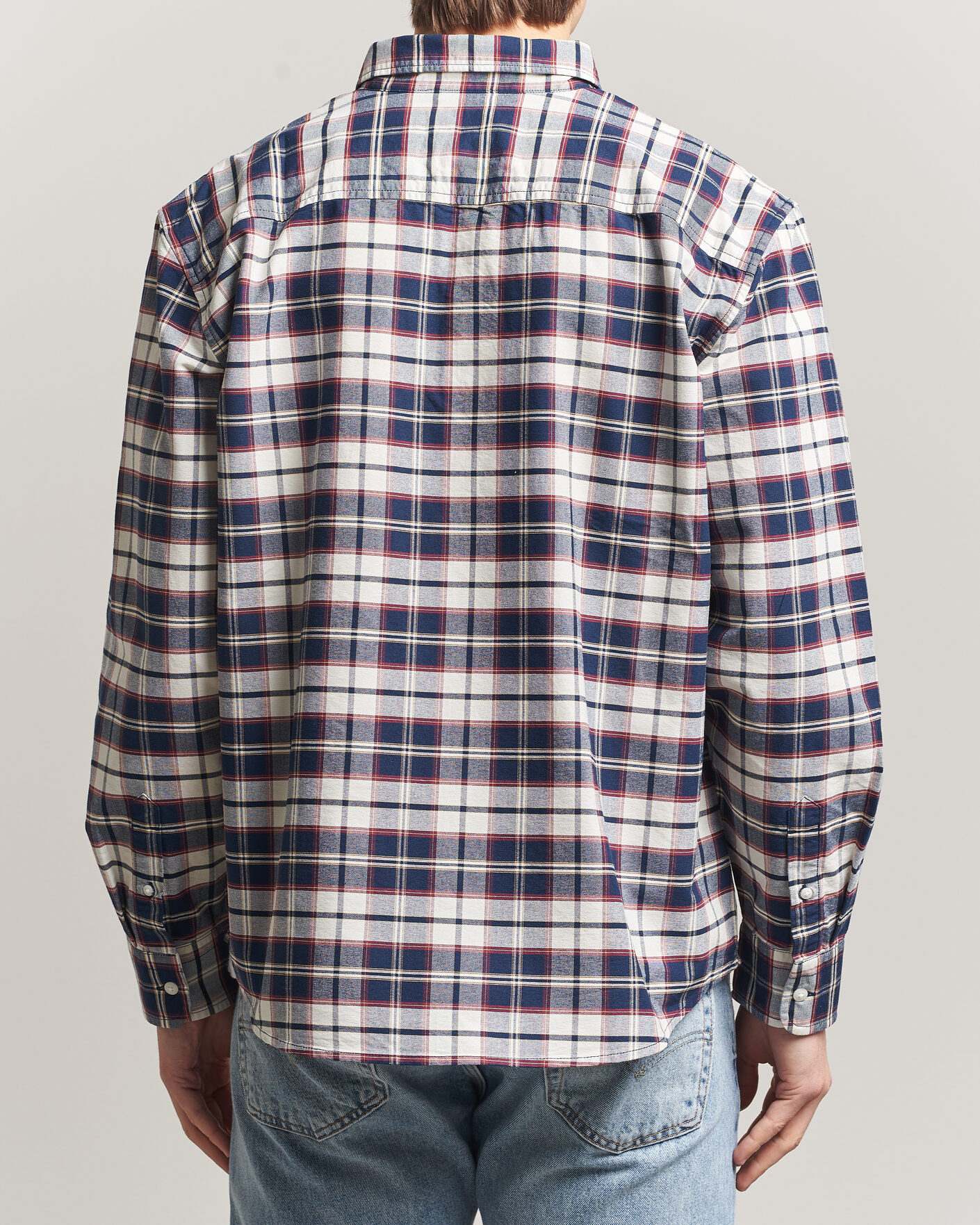 Uomini | Camicie | Levi's | Cotton Checked Shirt Dress Blues