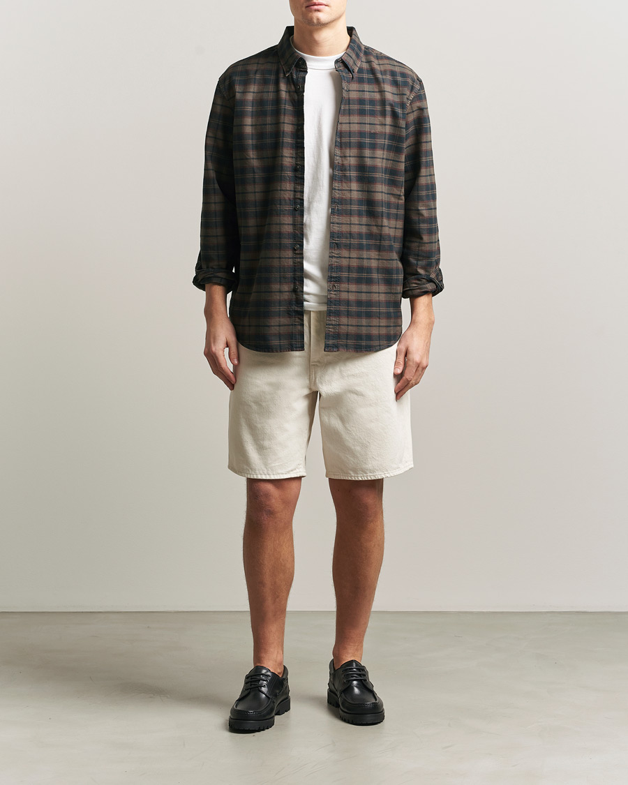 Uomini | Camicie | Levi's | Cotton Checked Shirt Chocolate