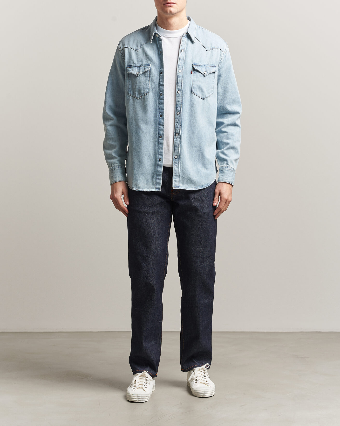 Uomini | Camicie | Levi's | Barstow Western Standard Shirt Worn In Blue