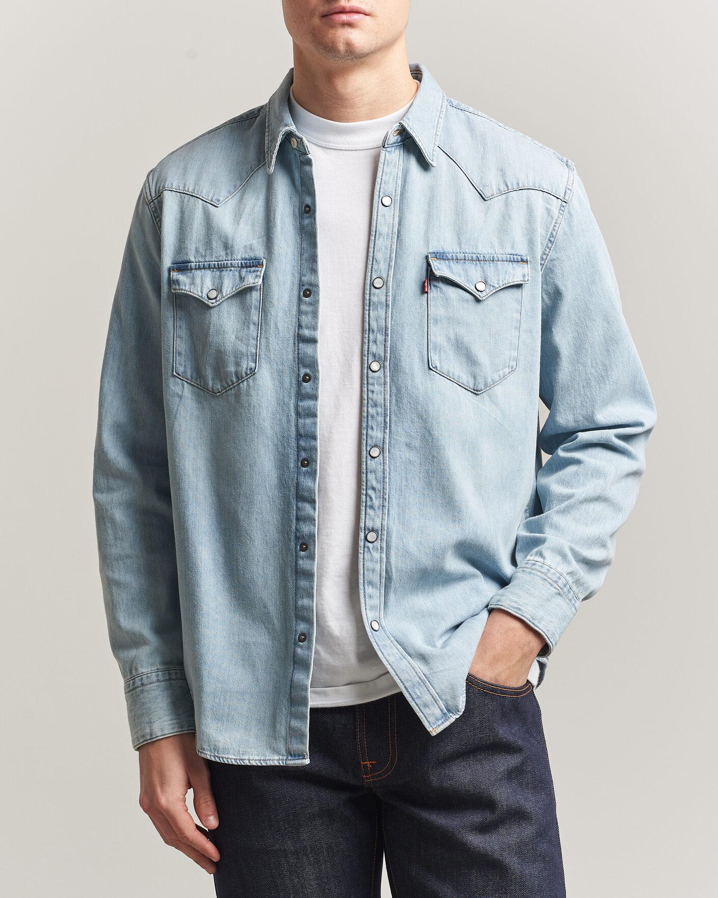 Uomini | Camicie | Levi's | Barstow Western Standard Shirt Worn In Blue