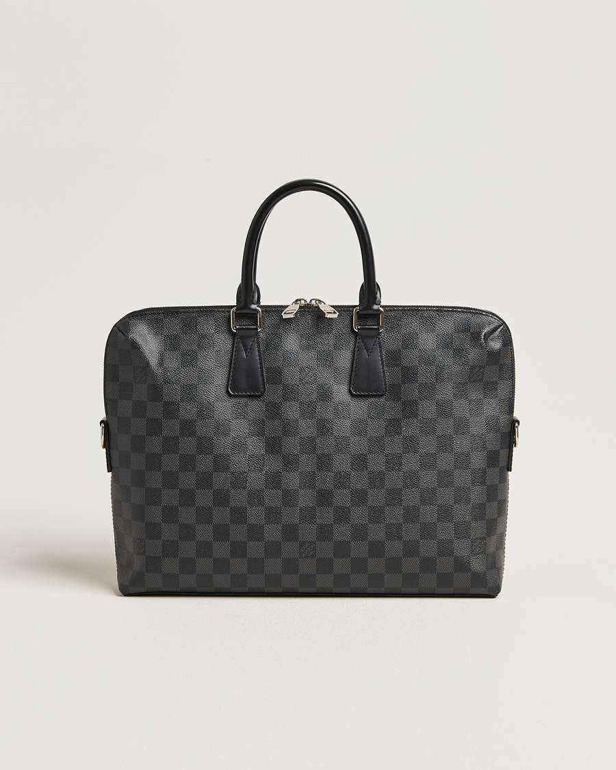 Uomini | Pre-Owned & Vintage Bags | Louis Vuitton Pre-Owned | Porte Documents Jour Damier Graphite