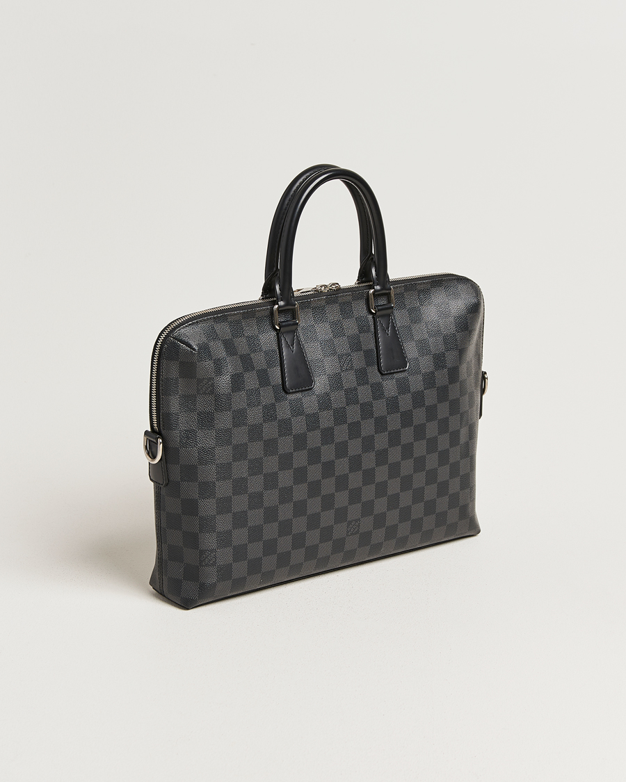 Uomini | Pre-Owned & Vintage Bags | Louis Vuitton Pre-Owned | Porte Documents Jour Damier Graphite