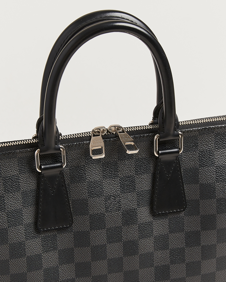 Uomini | Pre-Owned & Vintage Bags | Louis Vuitton Pre-Owned | Porte Documents Jour Damier Graphite