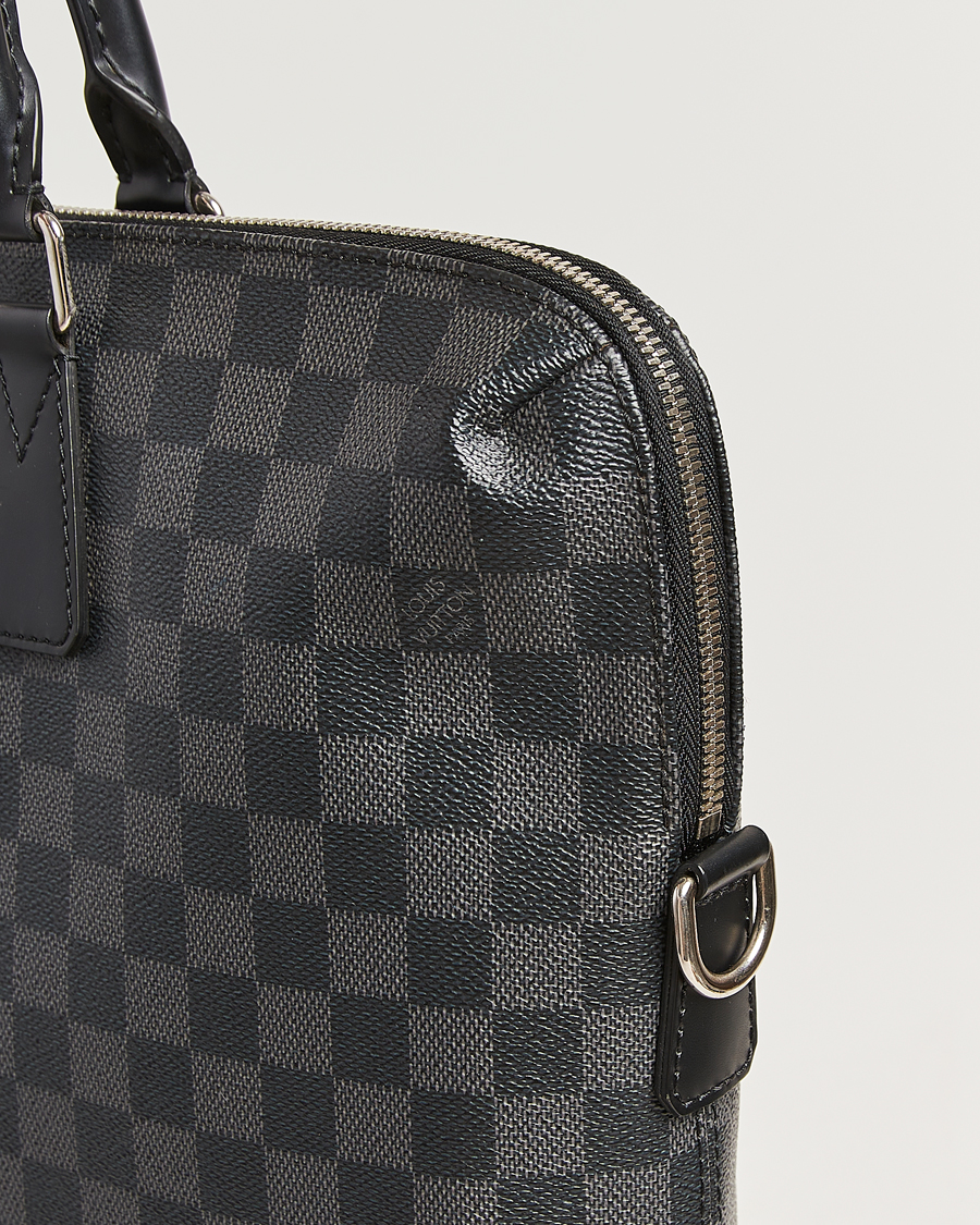 Uomini | Pre-Owned & Vintage Bags | Louis Vuitton Pre-Owned | Porte Documents Jour Damier Graphite