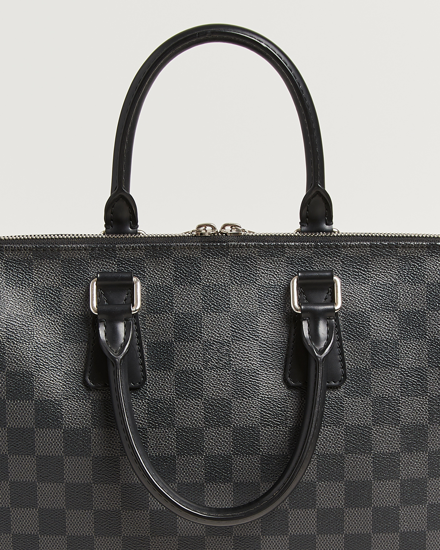 Uomini | Pre-Owned & Vintage Bags | Louis Vuitton Pre-Owned | Porte Documents Jour Damier Graphite