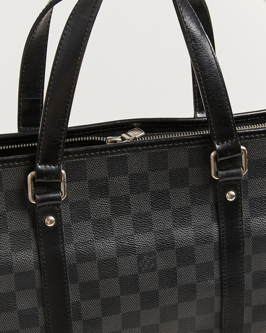Uomini | Louis Vuitton Pre-Owned Tadao Tote Bag Damier Graphite | Louis Vuitton Pre-Owned | Tadao Tote Bag Damier Graphite