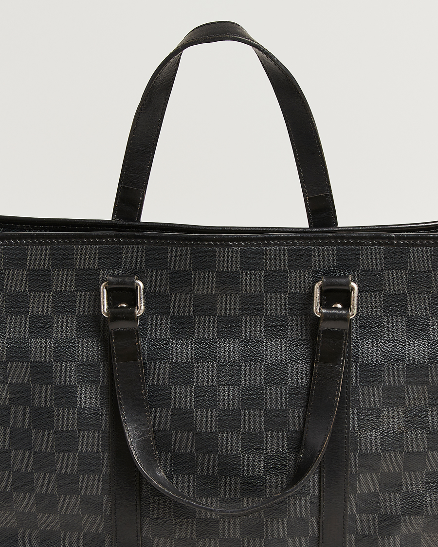 Uomini | Louis Vuitton Pre-Owned Tadao Tote Bag Damier Graphite | Louis Vuitton Pre-Owned | Tadao Tote Bag Damier Graphite