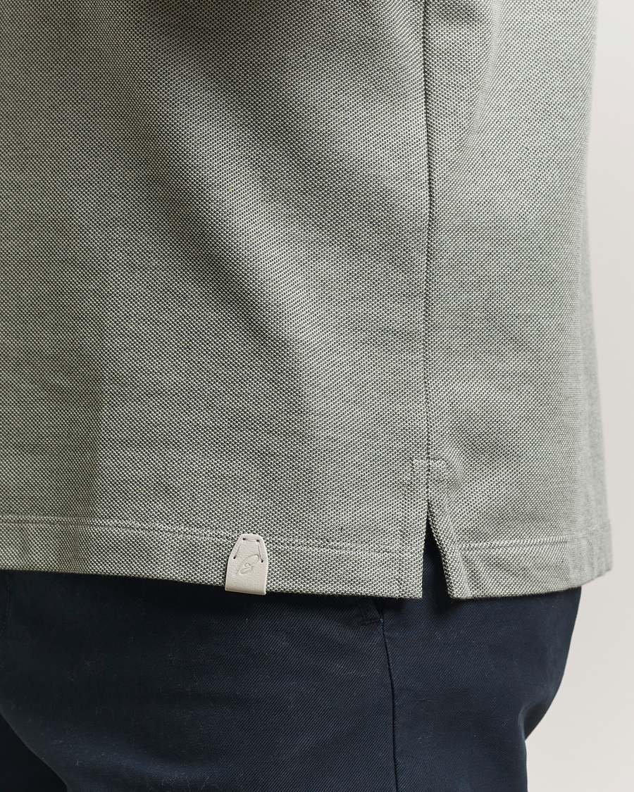 Uomini | Polo | Brioni | Short Sleeve Cotton Piquet Polo Light Green