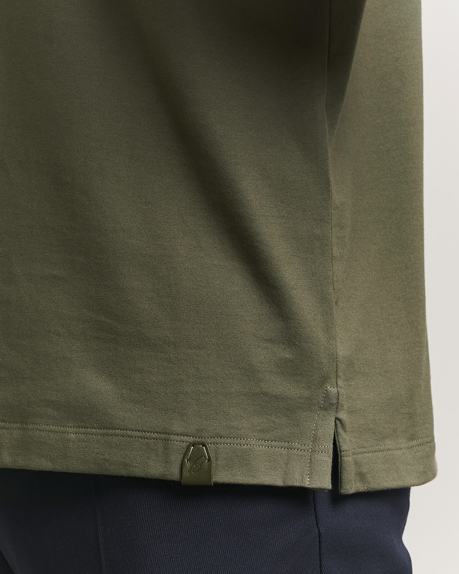 Uomini | T-shirt | Brioni | Short Sleeve Cotton T-Shirt Military