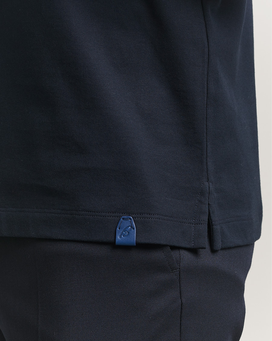 Uomini | T-shirt | Brioni | Short Sleeve Cotton T-Shirt Navy