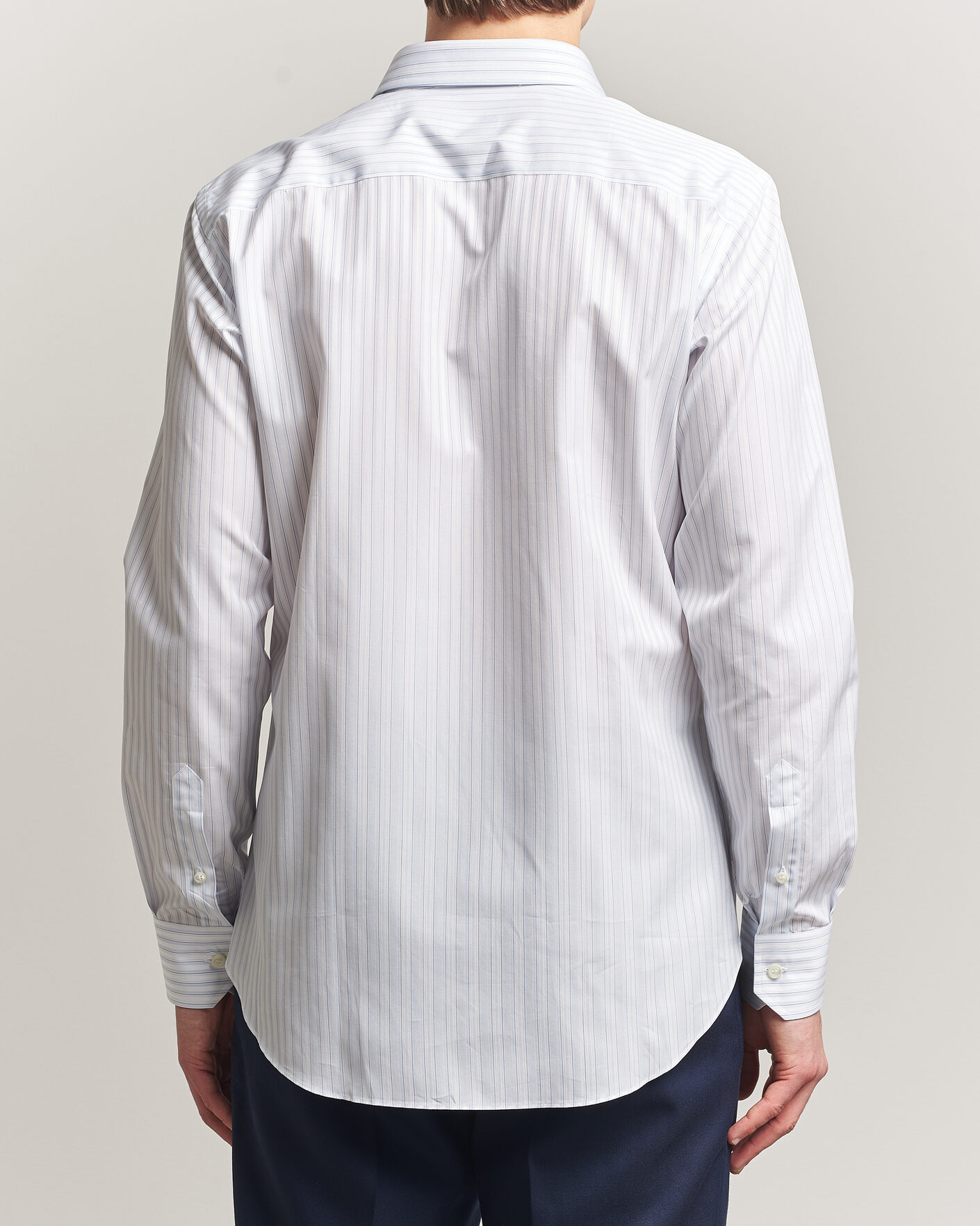 Uomini | Camicie | Brioni | Slim Fit Dress Shirt Light Blue Stripe