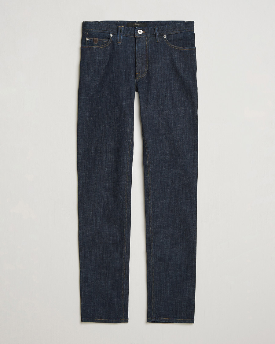 Uomini | Pantaloni | Brioni | 5-Pocket Denim Dark Blue Wash