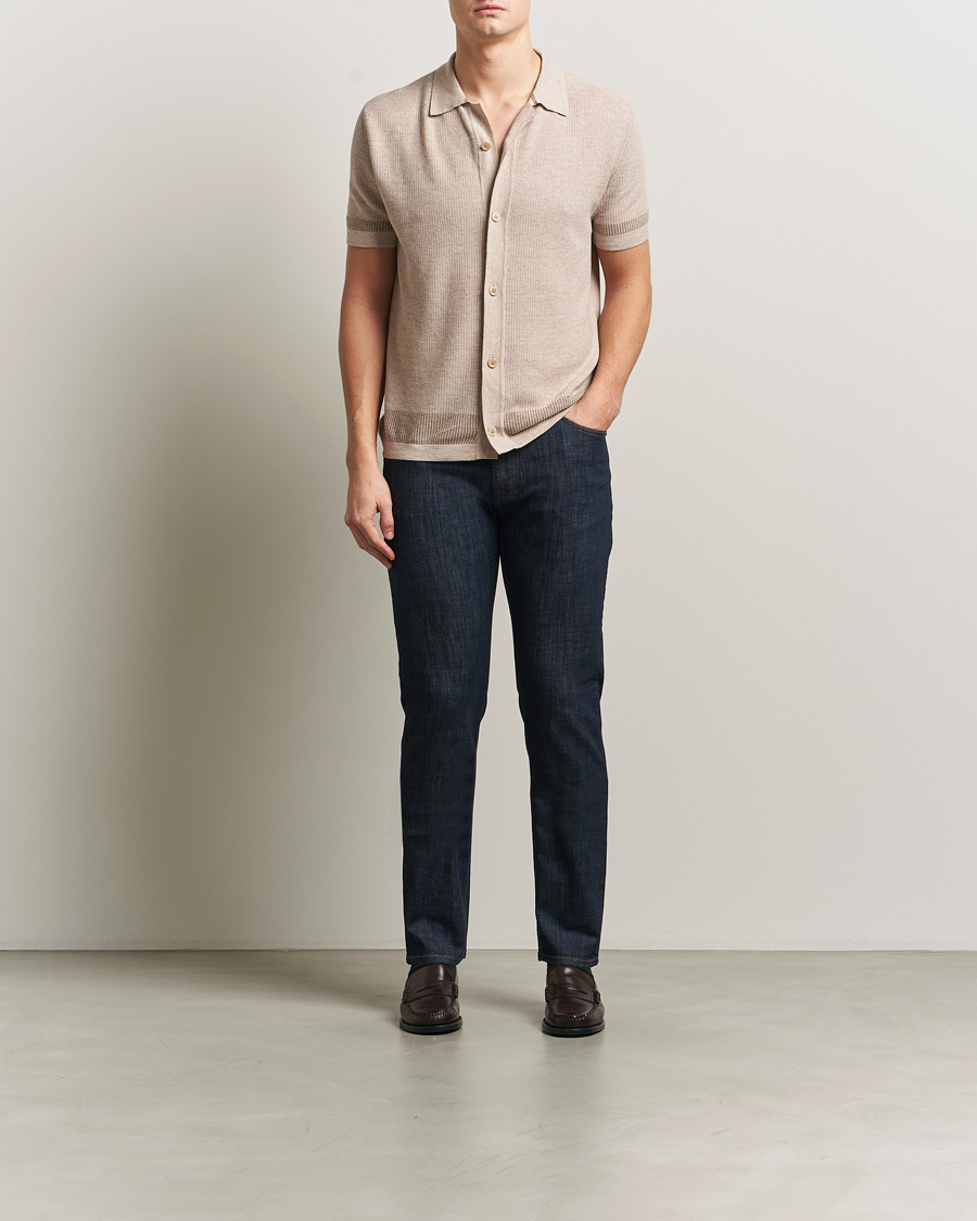 Uomini | Pantaloni | Brioni | 5-Pocket Denim Dark Blue Wash