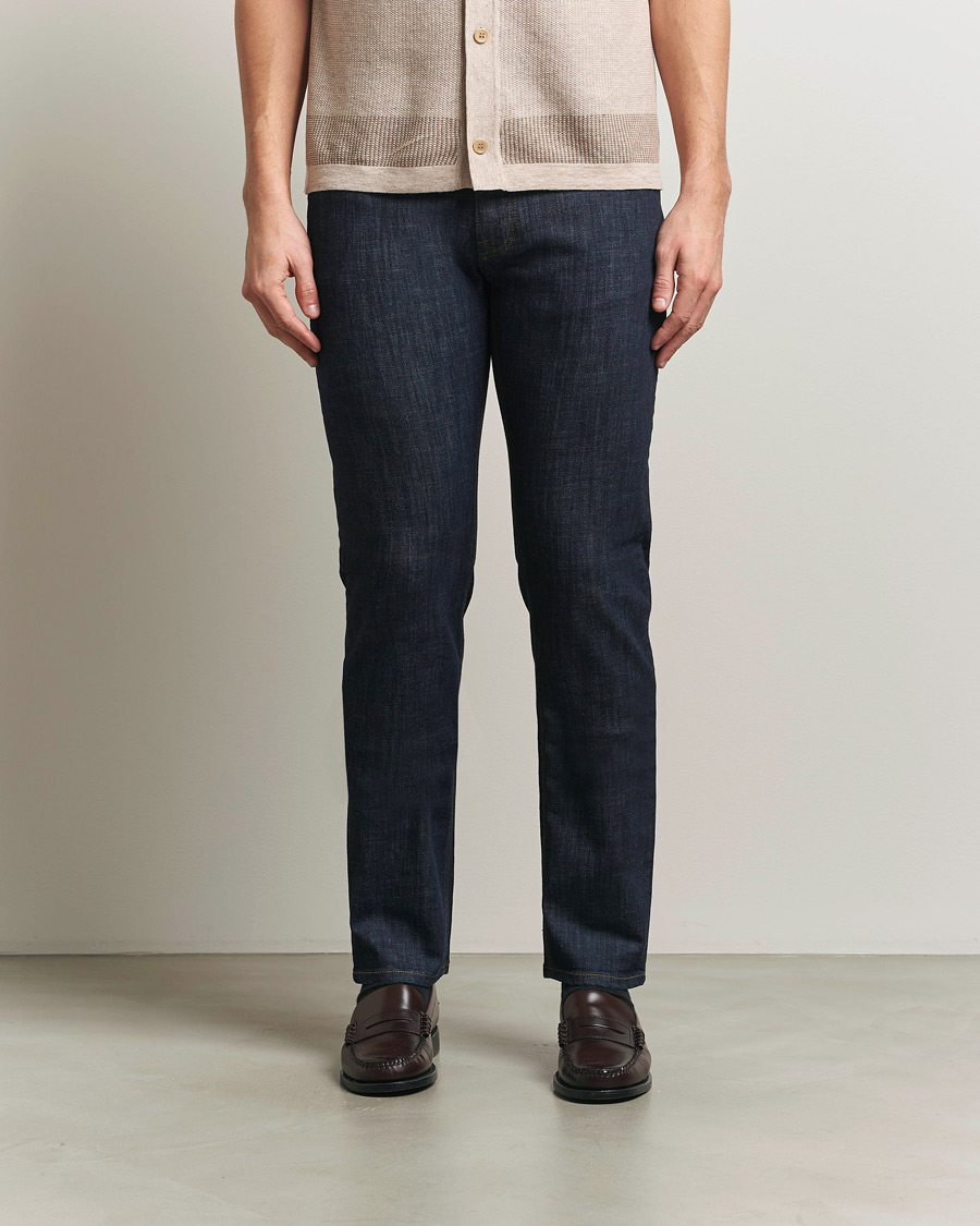 Uomini | Pantaloni | Brioni | 5-Pocket Denim Dark Blue Wash