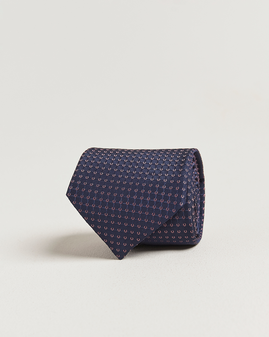 Uomini | Cravatte | Brioni | Microstructure Silk Tie Navy