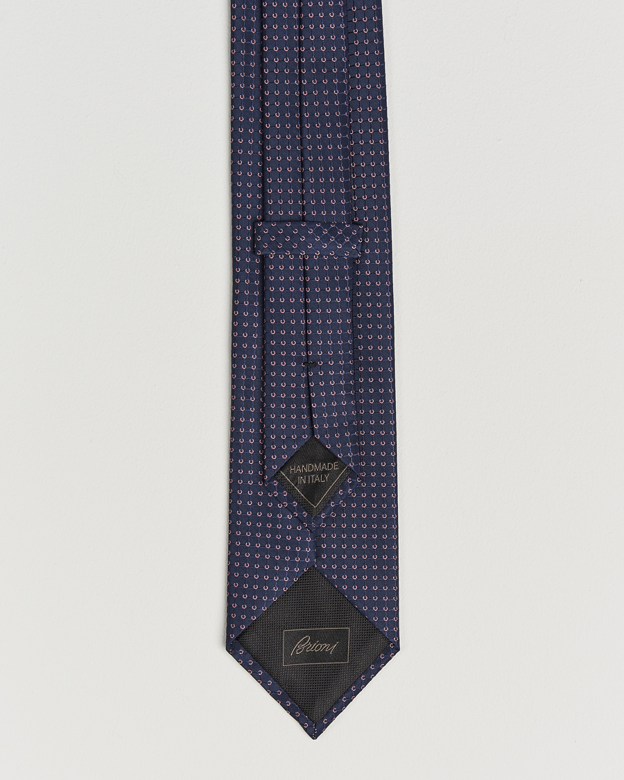 Uomini | Cravatte | Brioni | Microstructure Silk Tie Navy