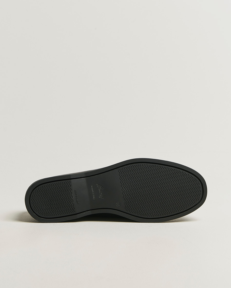 Uomini | Scarpe da barca | Brioni | Grain Leather Boat Shoes Black Calf