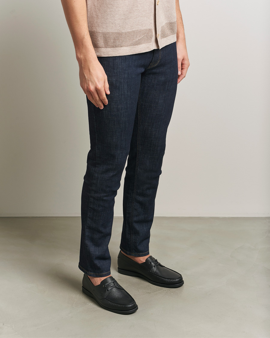 Uomini | Scarpe da barca | Brioni | Grain Leather Boat Shoes Black Calf