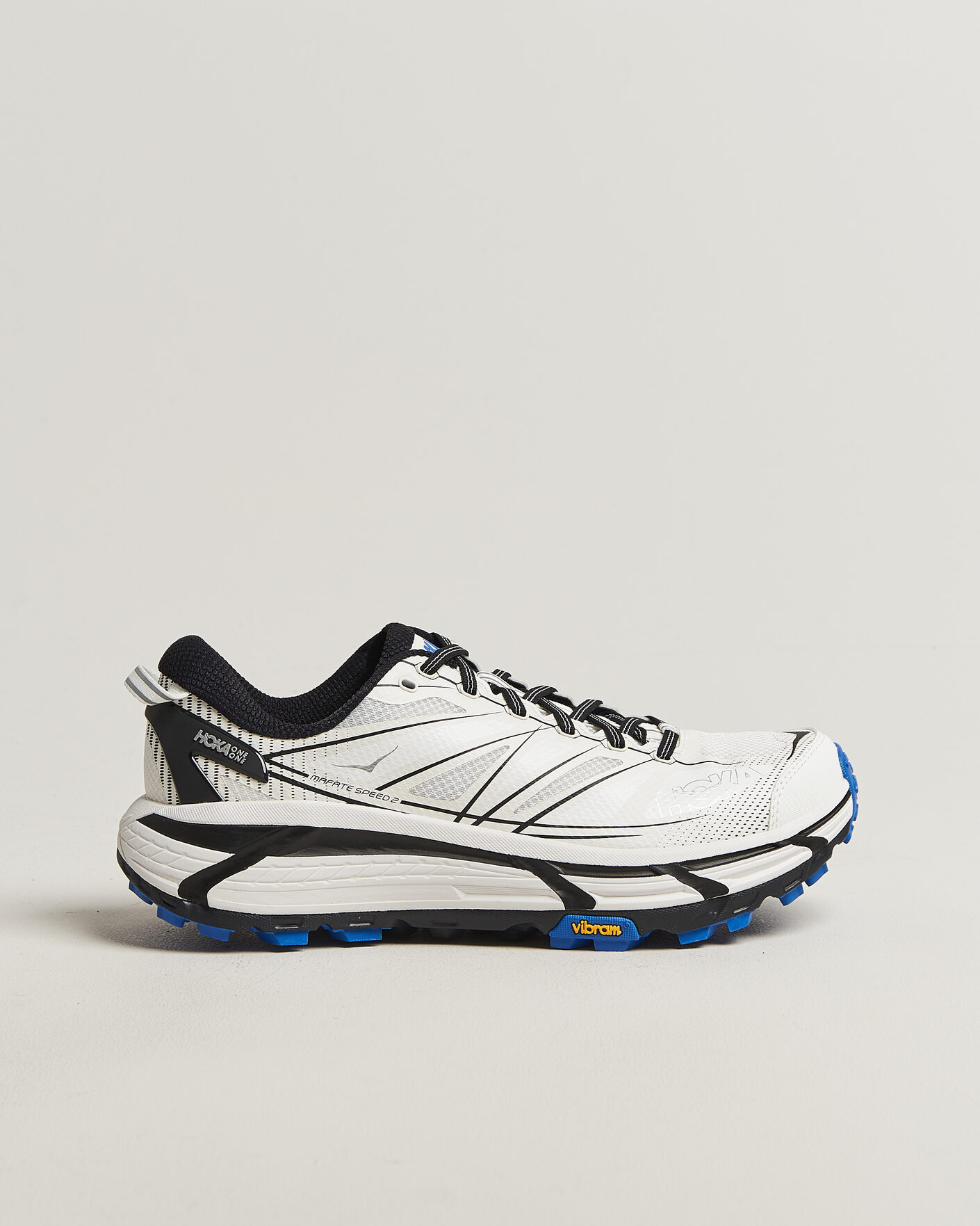 Uomini |  | Hoka One | Hoka Mafate Speed 2 White/Cobalt Blue