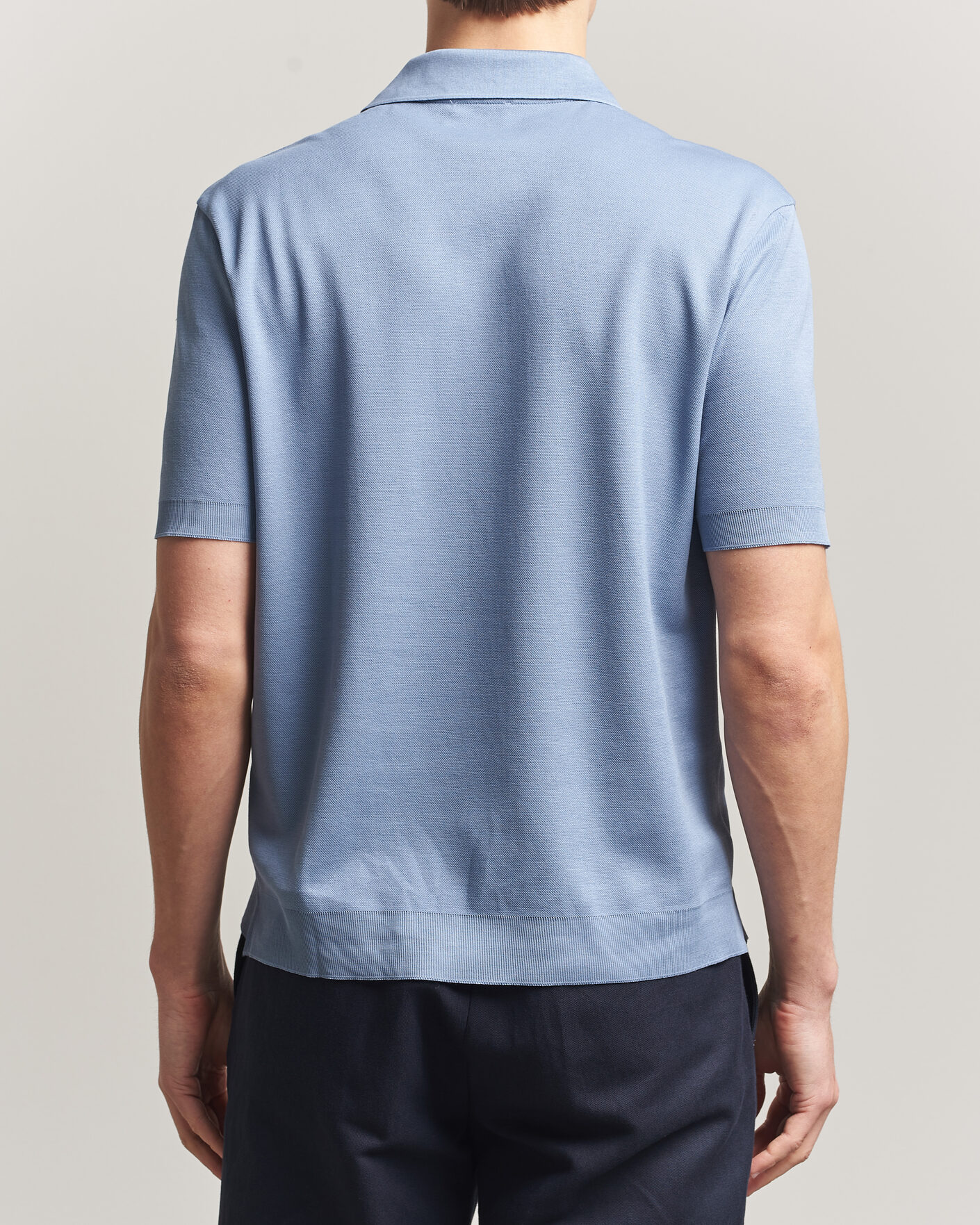 Uomini | Polo | Altea | Jersey Piquet Polo Light Blue