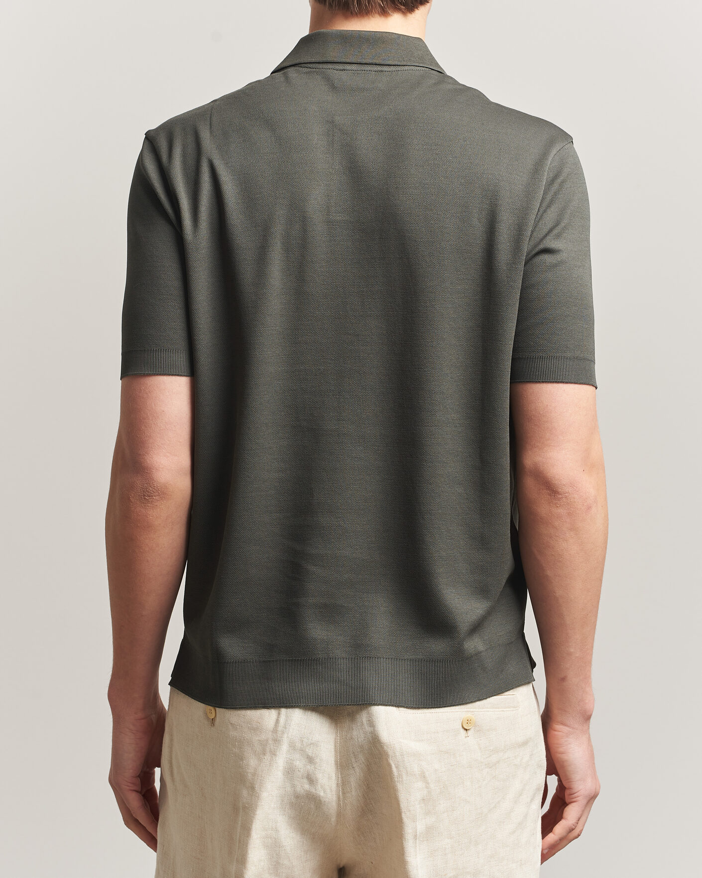 Uomini | Polo | Altea | Jersey Piquet Polo Dark Green